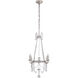 J. Randall Powers Sharon 4 Light 24 inch Burnished Silver Leaf Chandelier Ceiling Light, Small