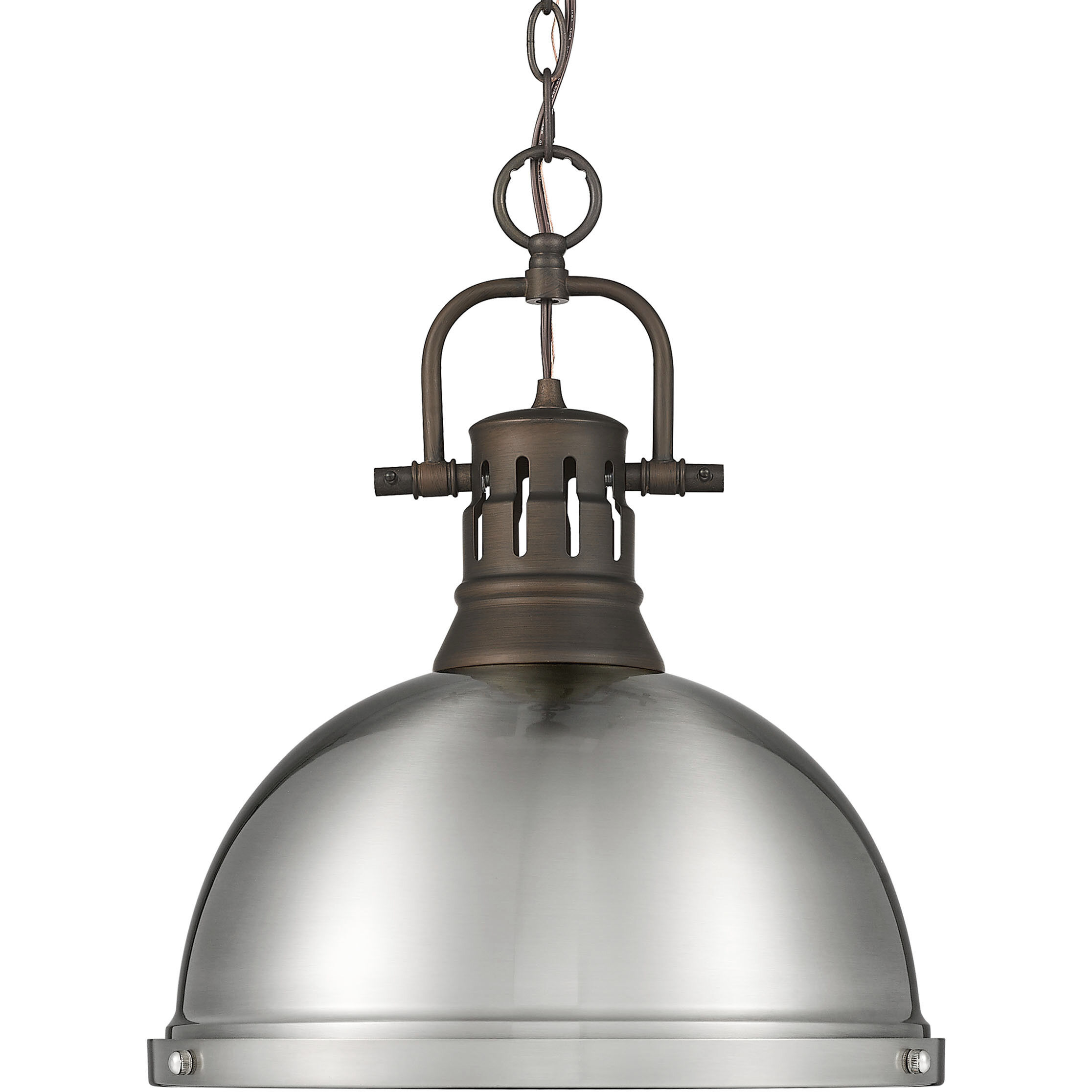 Yep Duncan 1 Light 14 inch Rubbed Bronze Pendant Ceiling Light in Pewter