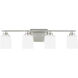 Vinton 4 Light 29 inch Brushed Nickel Wall Bath Fixture Wall Light in Incandescent