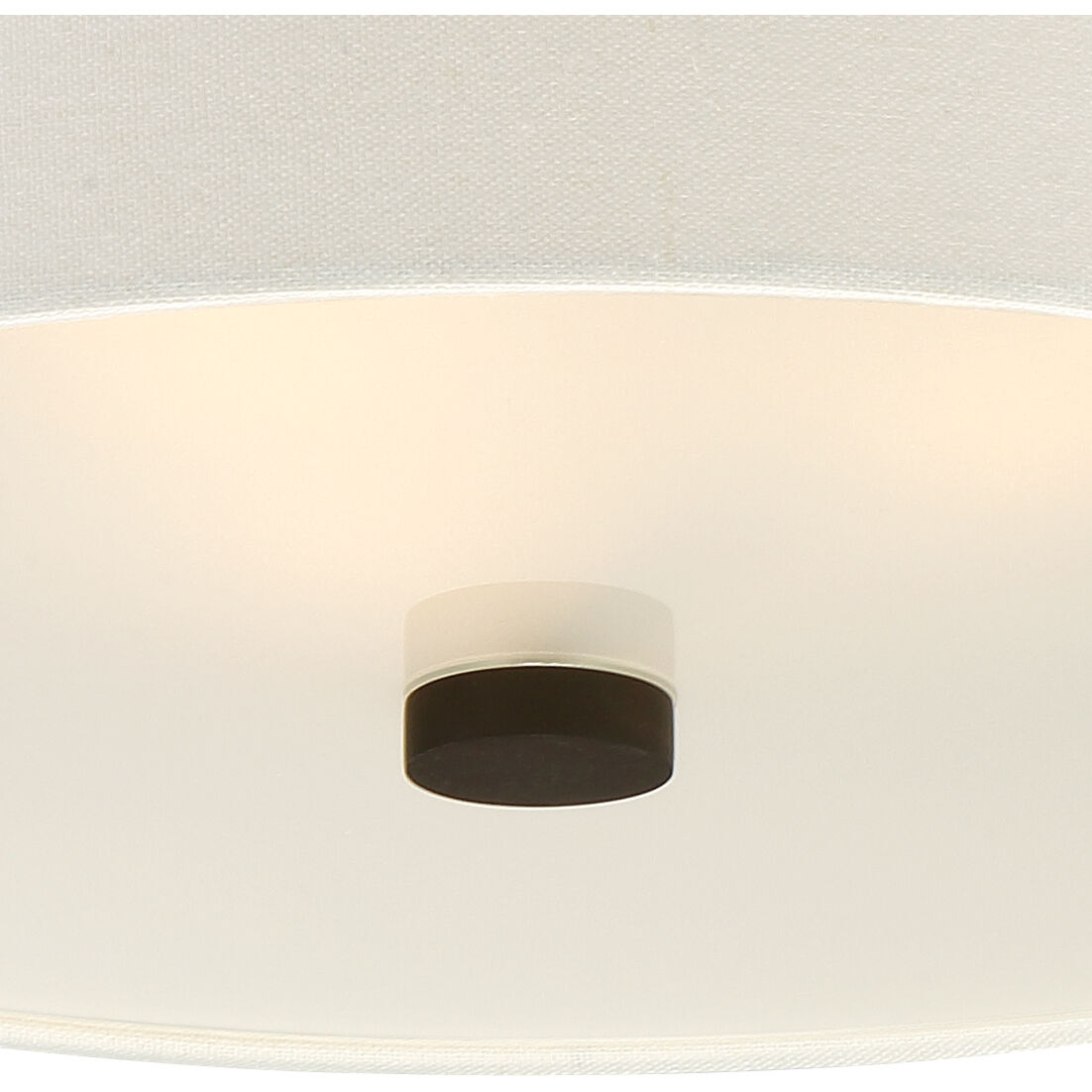 Grayson 3 Light 16 inch Dark Bronze Flush Ceiling Light