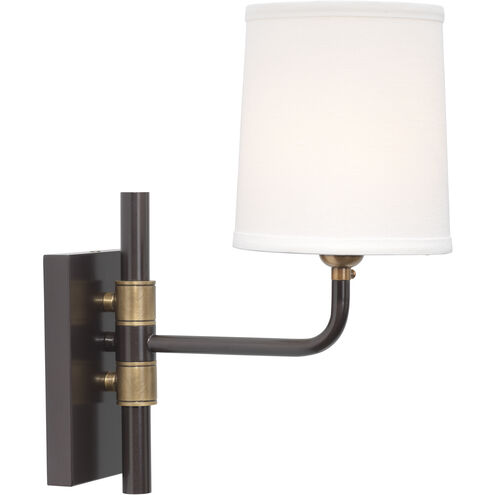 Lawton 1 Light 6 inch Oil Rubbed Bronze w/ Antique Brass Accents Wall Sconce Wall Light