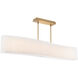 Rhiannon Linear Chandelier Ceiling Light in 48in., Aged Brass