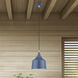 Bolita 8 inch Ocean Blue with Brushed Nickel Accents Pendant Ceiling Light