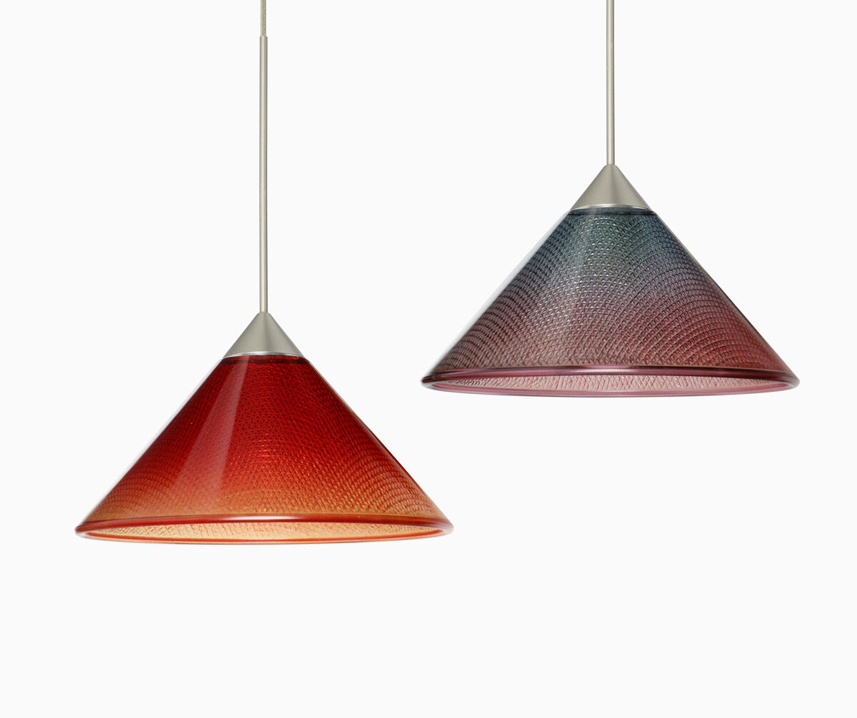 Kona LED Bronze Pendant Ceiling Light in White Starpoint Glass