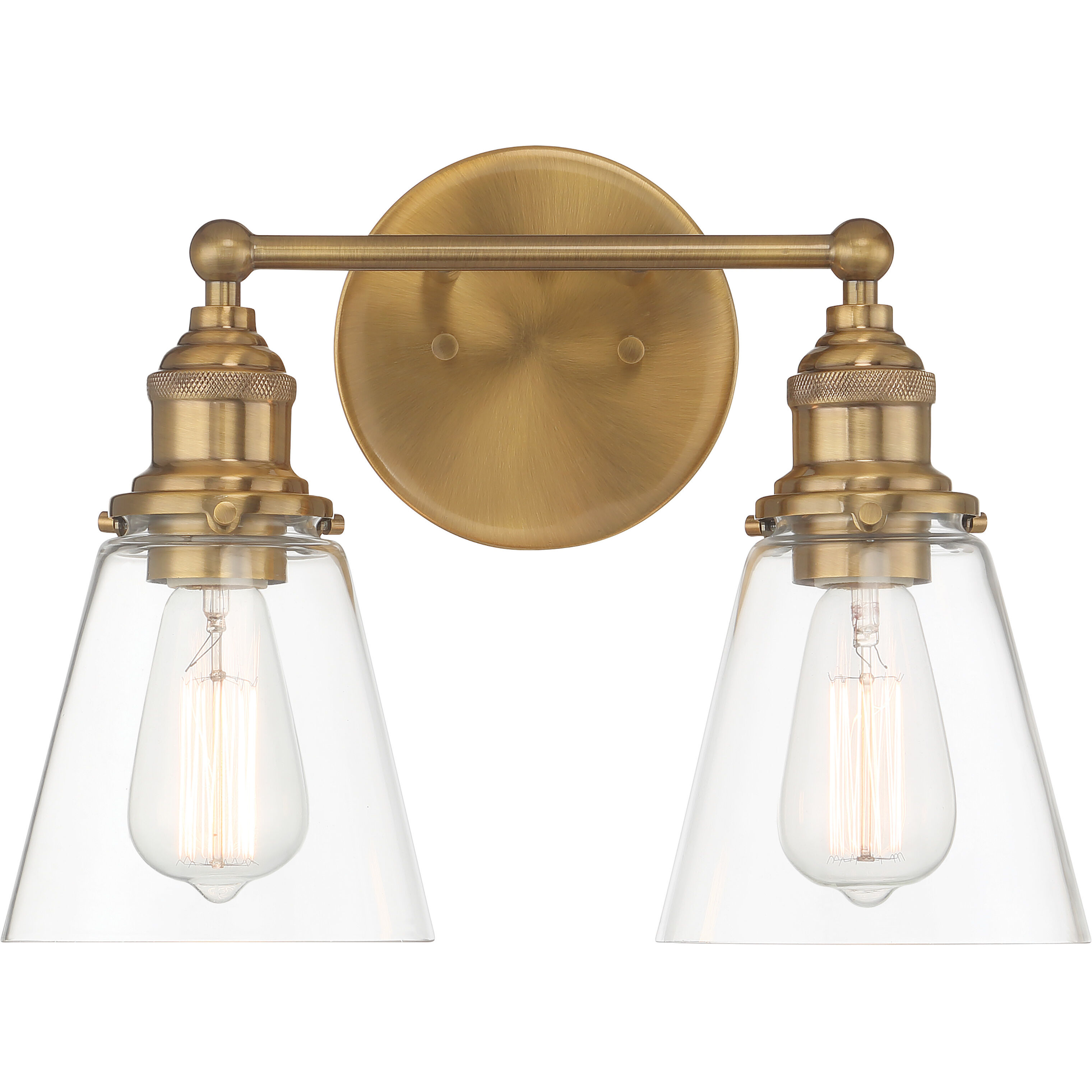 Barwell 2 Light 15 inch Oxidized Aged Brass Bath Vanity Light Wall Light