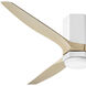 Facet 52 inch Matte White with Natural Blades Fan
