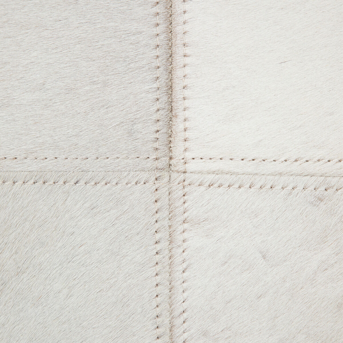 Orson Natural Ivory Hide / Antique Dark Bronze Bench