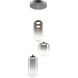 Refrax 3 Light Matte Black Pendant Ceiling Light