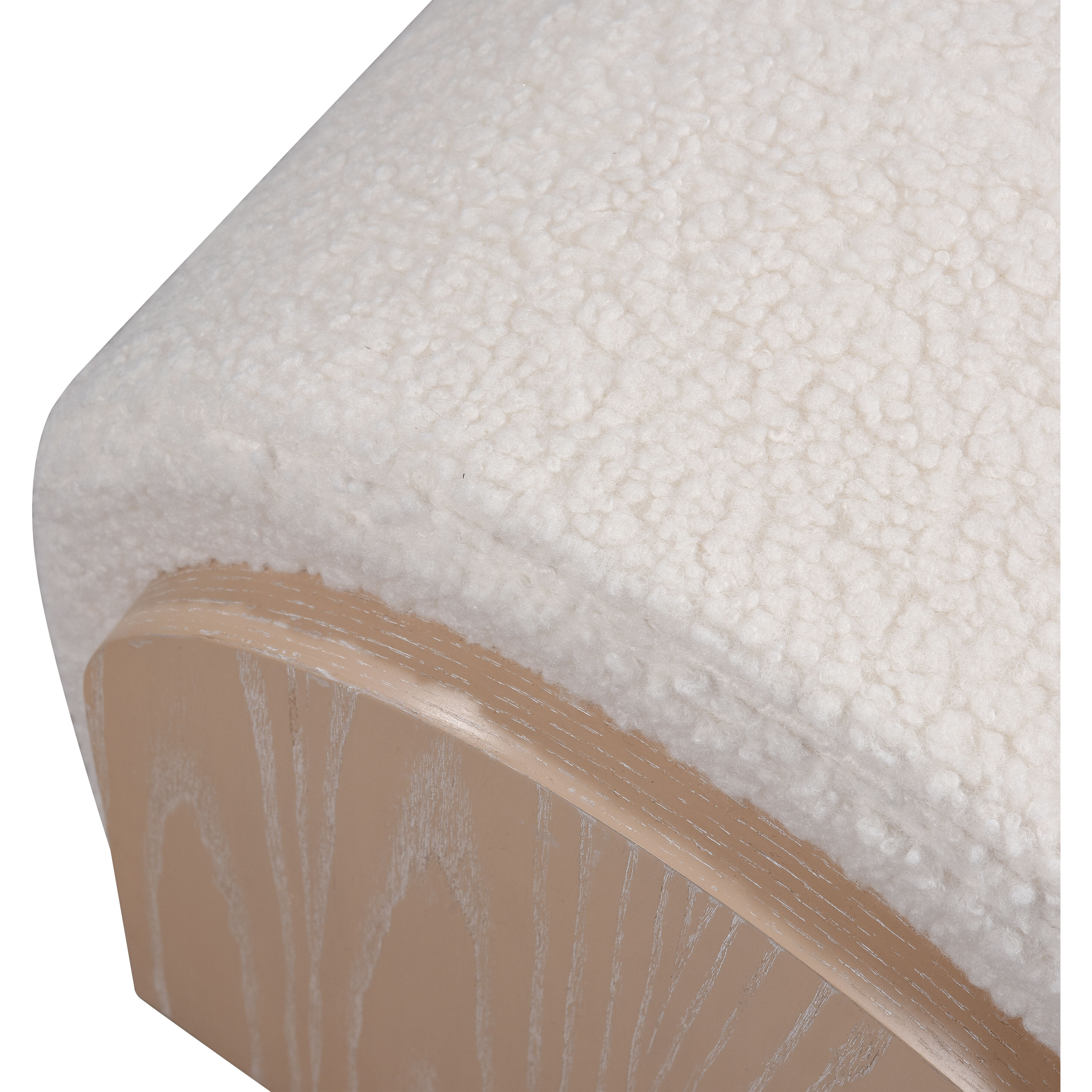 Marko 18.5 inch Light Oak with White Accent Stool