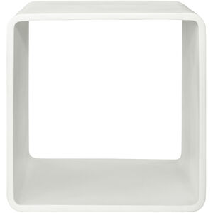 Cali 18 X 18 inch White Accent Cube