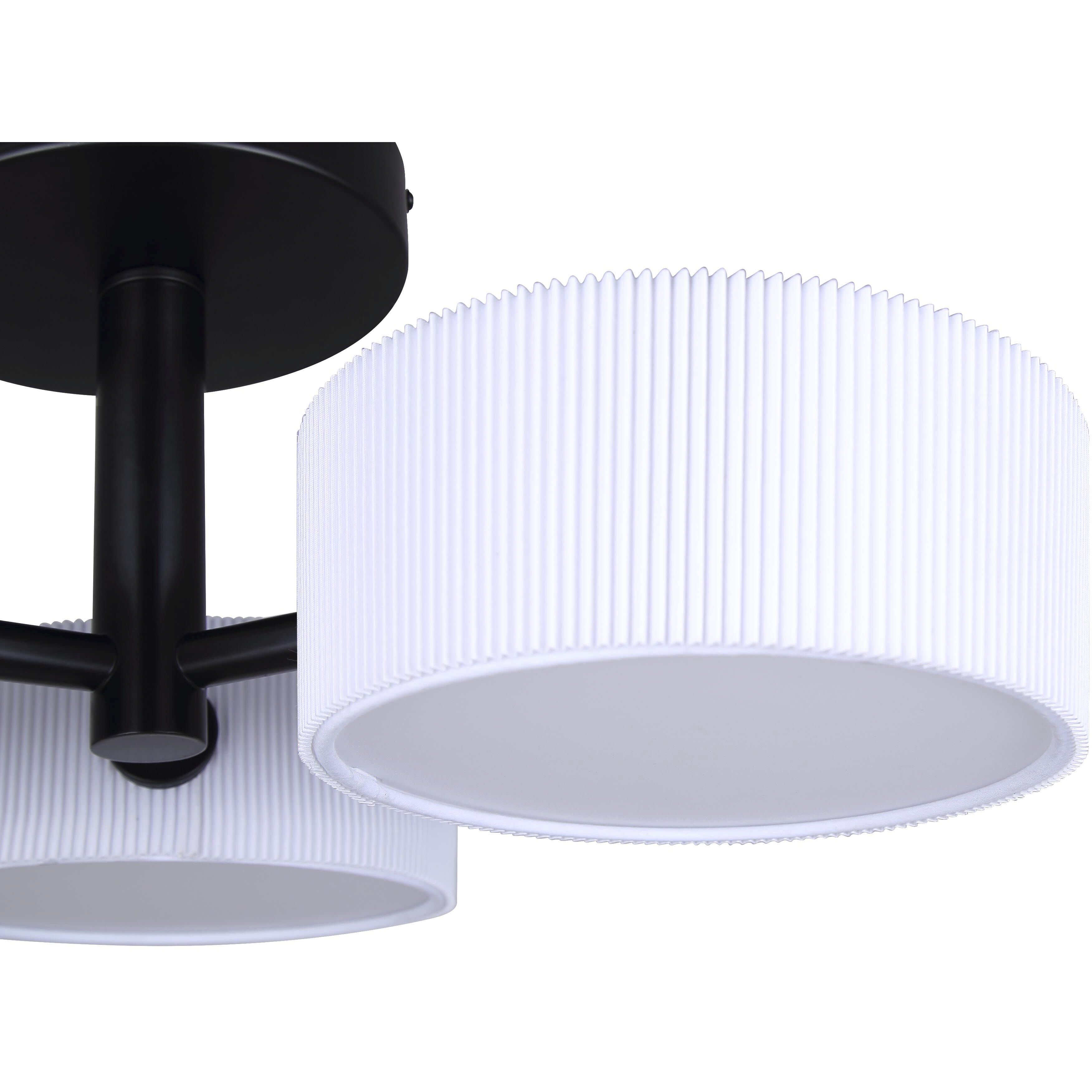 Carmynn LED 21.13 inch Black Semi-Flush Mount Ceiling Light