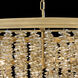 Rubina 6 Light 30 inch Burnished Gold Convertible Chandelier Ceiling Light in Light Amber
