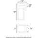 Strand VX LED 18 inch Black Outdoor Wall Mount