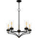 Hillside 5 Light 26.25 inch Matte Black Chandelier Ceiling Light