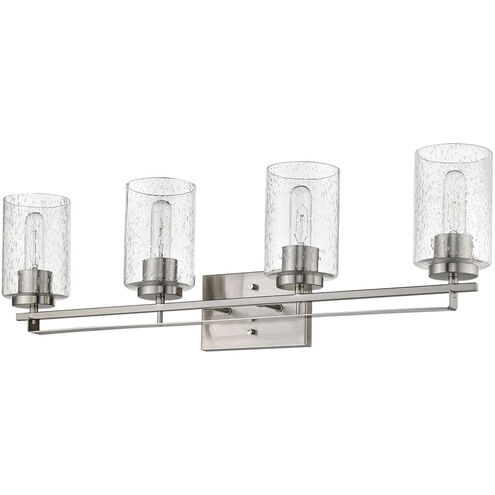 Orella 4 Light 32 inch Satin Nickel Vanity Light Wall Light