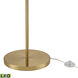 Orbital 69 inch 9.00 watt Aged Brass with White Floor Lamp Portable Light