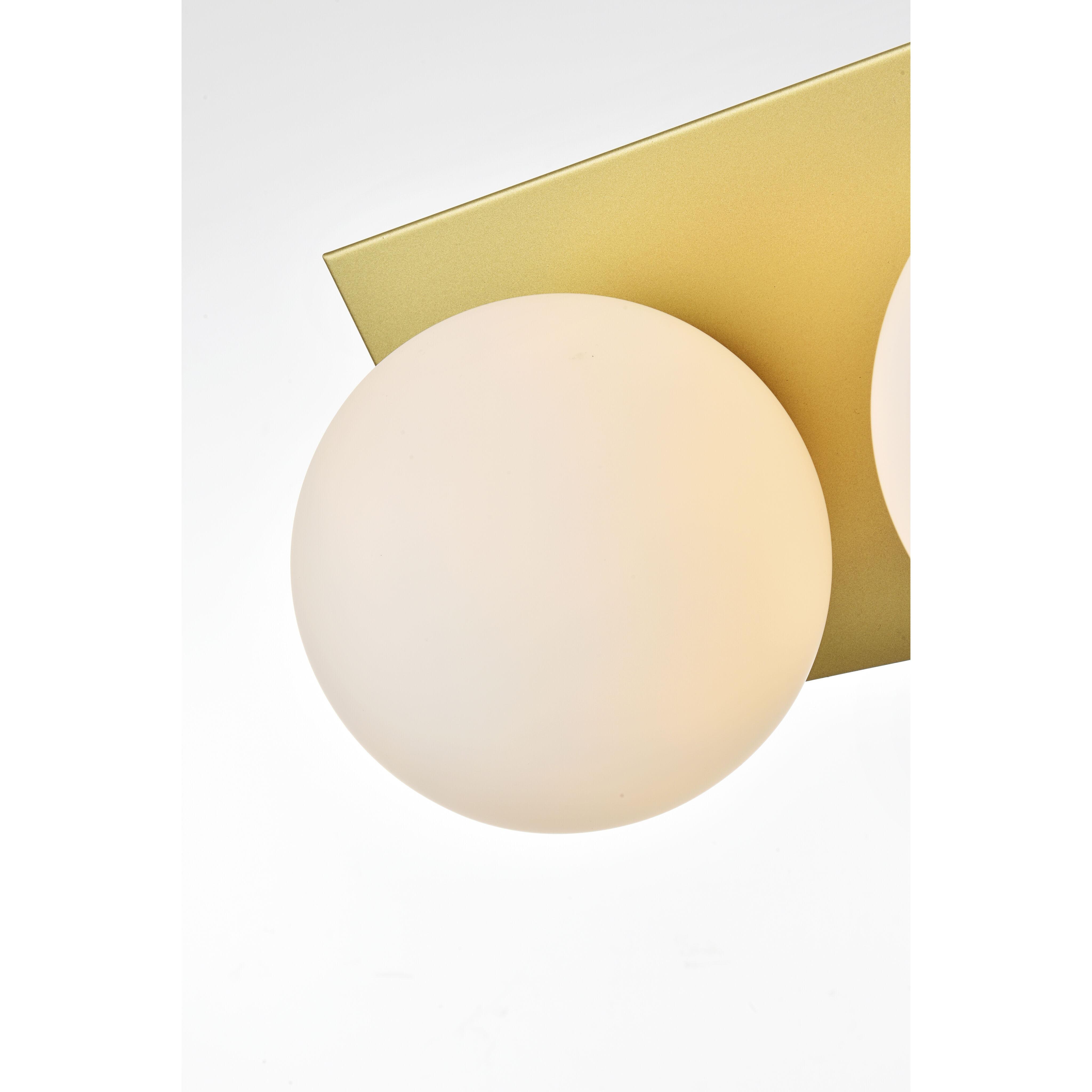 Jillian 2 Light 14 inch Brass Bath Sconce Wall Light