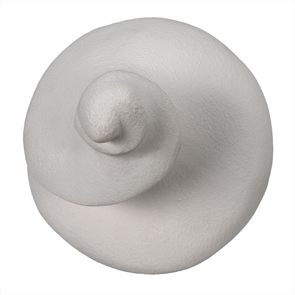 Spiral White Fiber Cement Decor Accessory