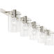 Munich 5 Light 42 inch Brushed Nickel Vanity Sconce Wall Light