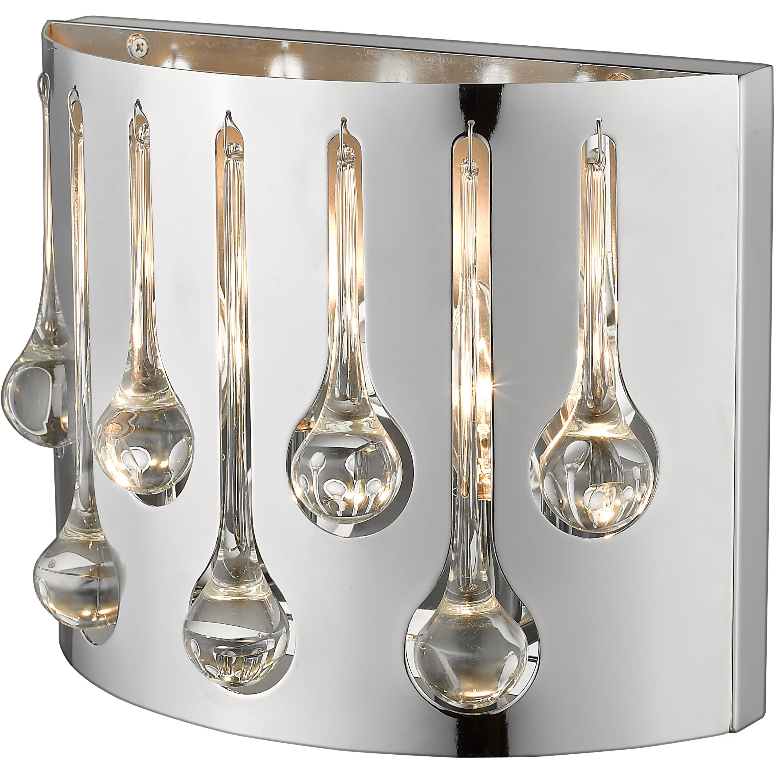 Oberon 2 Light 12 inch Chrome Wall Sconce Wall Light