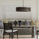 Dunn 4 Light 30 inch Espresso Stain and Black Chandelier Ceiling Light
