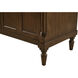 Lexington 60 X 21 X 35 inch Walnut with White Marble Vanity Set