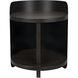 Mondo Bongo 30 X 24 inch Ebony Walnut with Matte Black Side Table