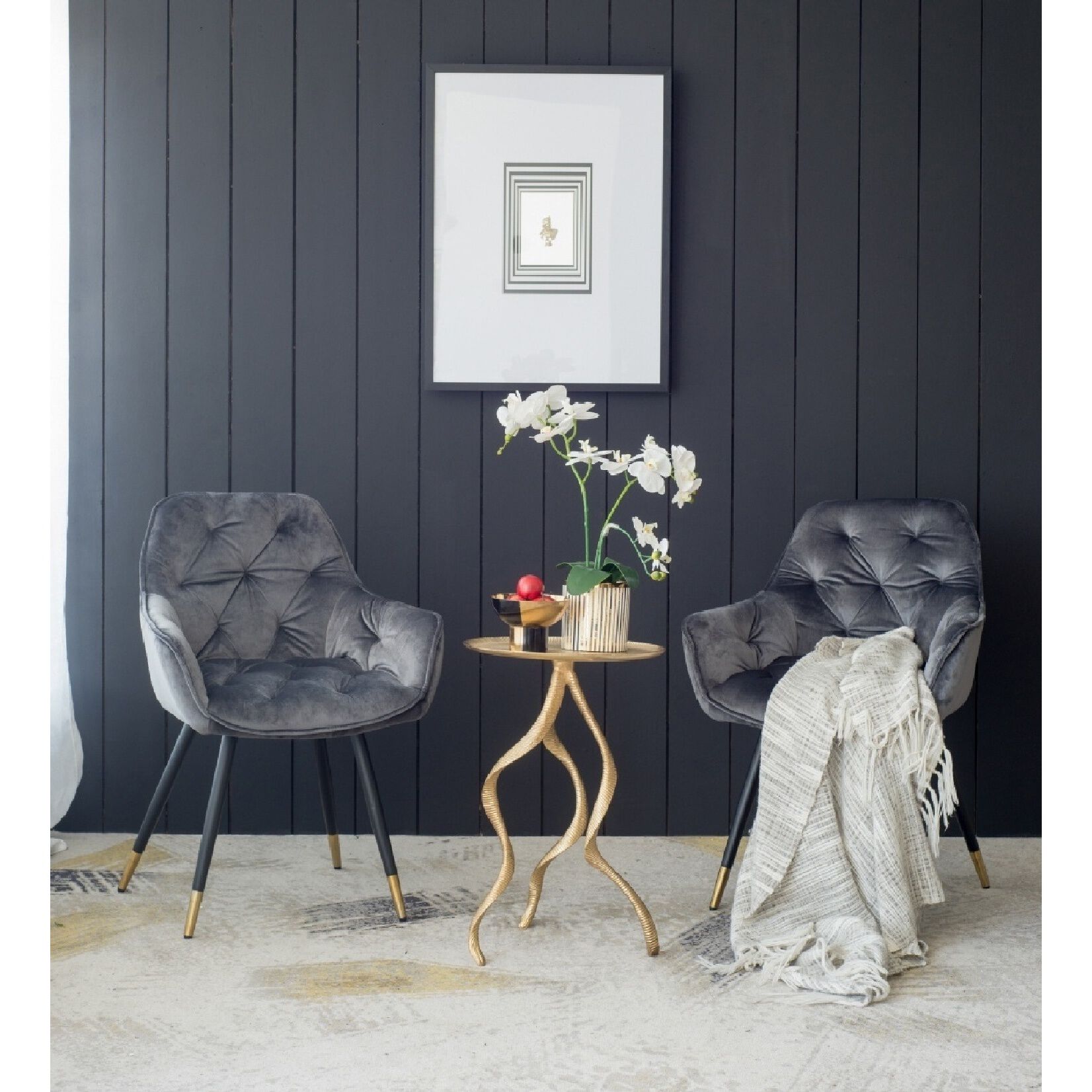 Antler 16.1 inch Gold Side Table