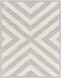 Rodos 84 X 63 inch Light Grey Rug, Rectangle
