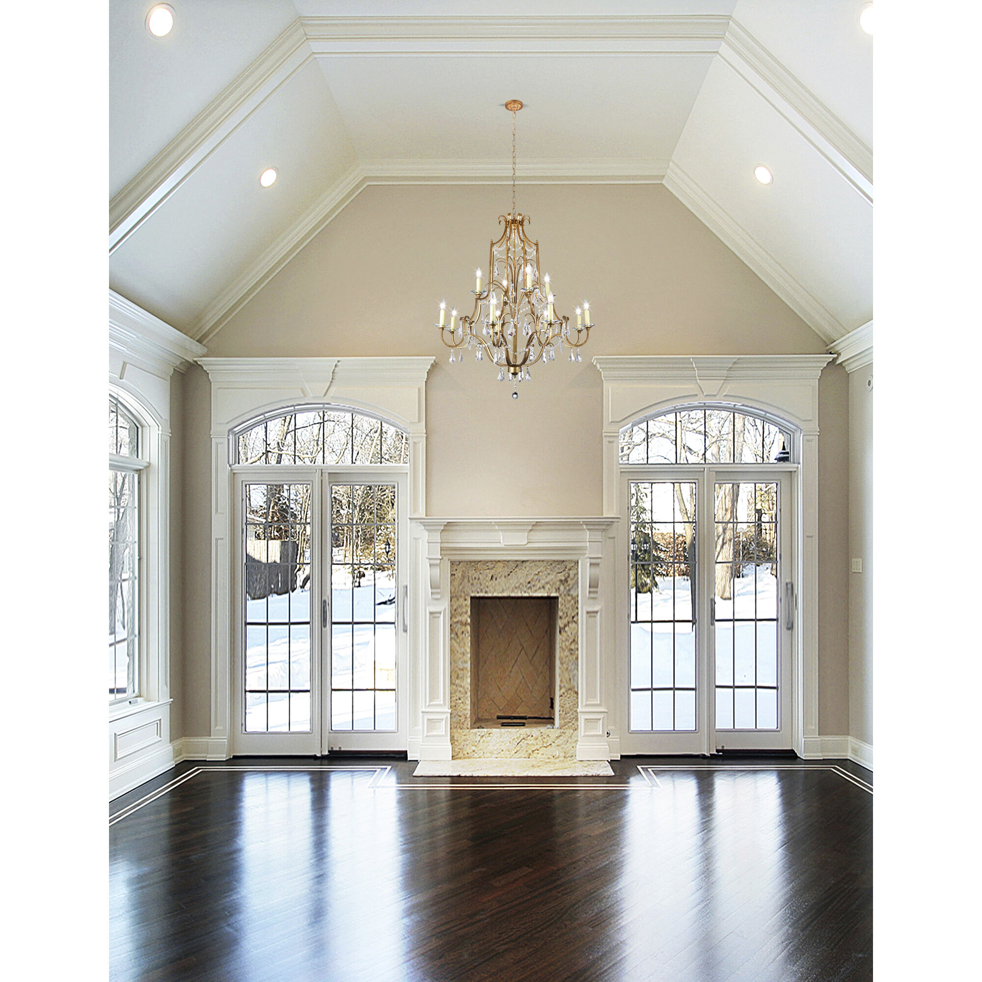 Electra 12 Light 37 inch Oxidized Bronze Up Chandelier Ceiling Light