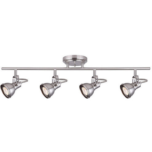 Madison 4 Light Brushed Nickel Track Ceiling Light