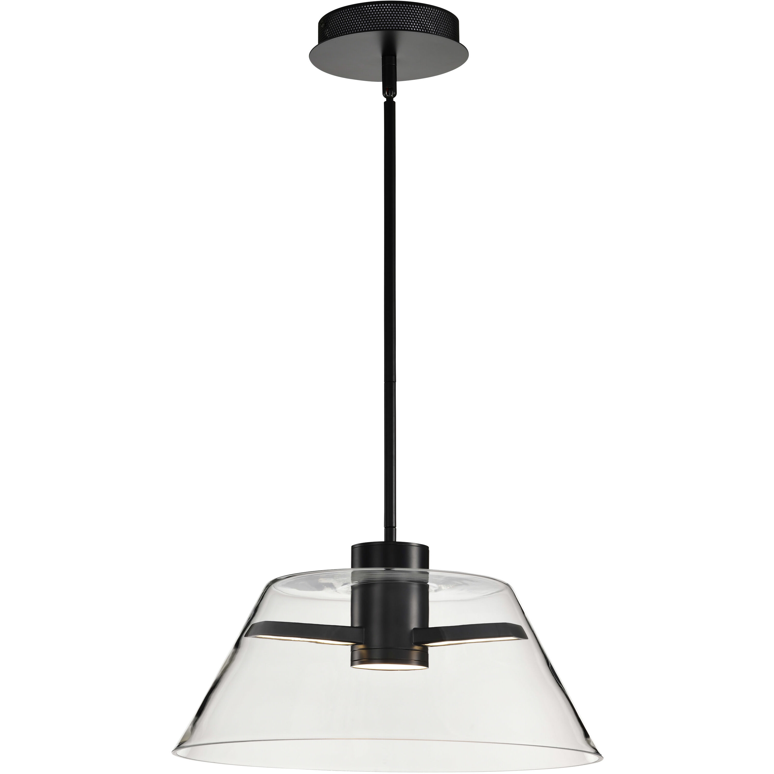 Edmond LED 17 inch Matte Black Pendant Ceiling Light