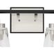 Cassell 2 Light 14.5 inch Brushed Nickel Bathroom Vanity Light Wall Light