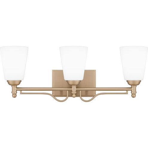 Esther 3 Light 23 inch Bronze Gold Bath Light Wall Light, Large