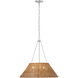 Marie Flanigan Corinne LED 24 inch Polished Nickel Woven Hanging Shade Ceiling Light