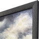 Tumultuous Obscure Blue and Beige and Gray Framed Art