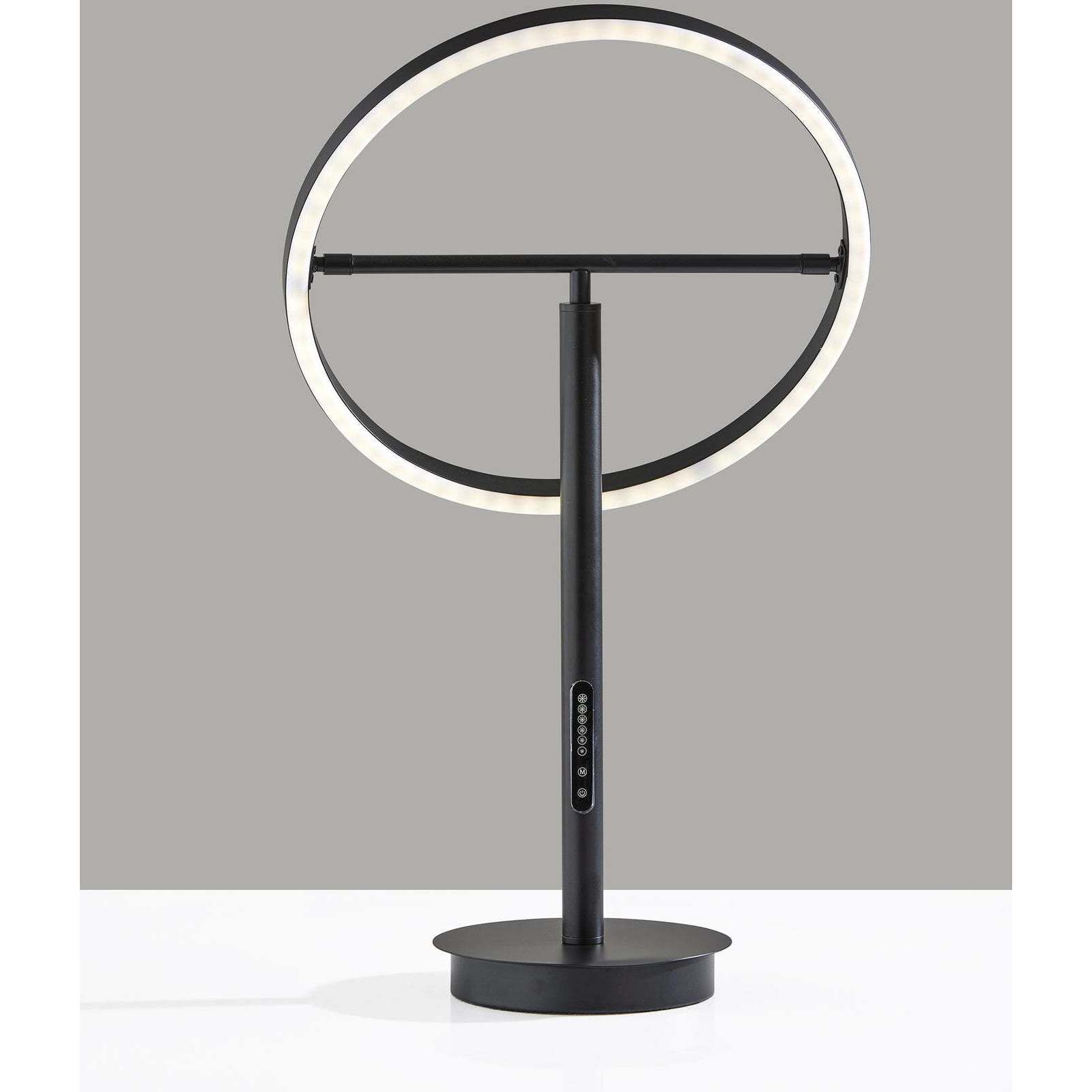 Falcon 18 inch 15.00 watt Black Table Lamp Portable Light, with Smart Switch