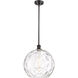 Ballston Athens Water Glass 1 Light 14 inch Oil Rubbed Bronze Pendant Ceiling Light