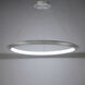 The Ring LED 36 inch Brushed Aluminum Chandelier Ceiling Light in 2700K, 36in.