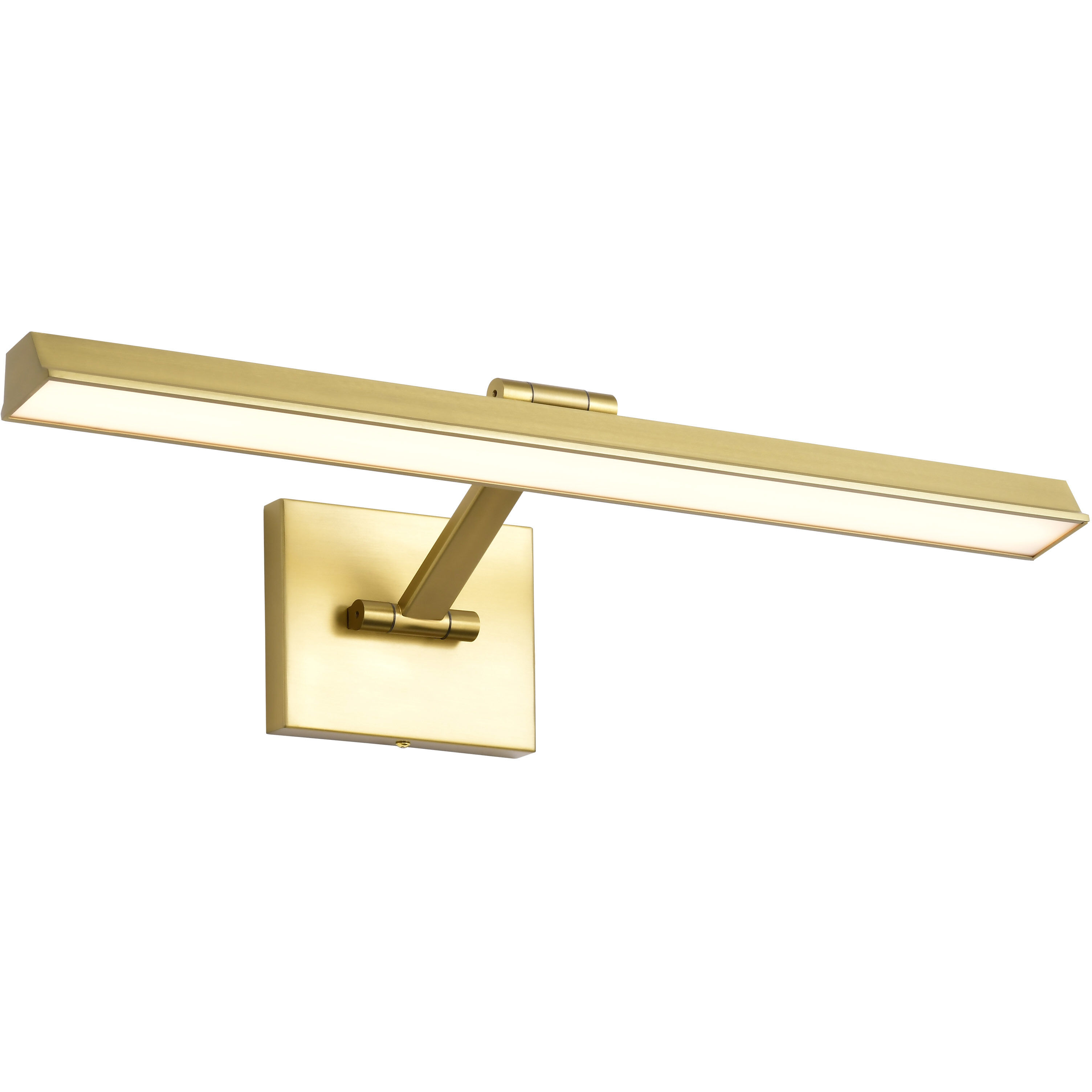Hazel LED 24 inch Vintage Brass Vanity Wall Light