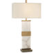 Leah 34.5 inch 150.00 watt Alabaster Table Lamp Portable Light