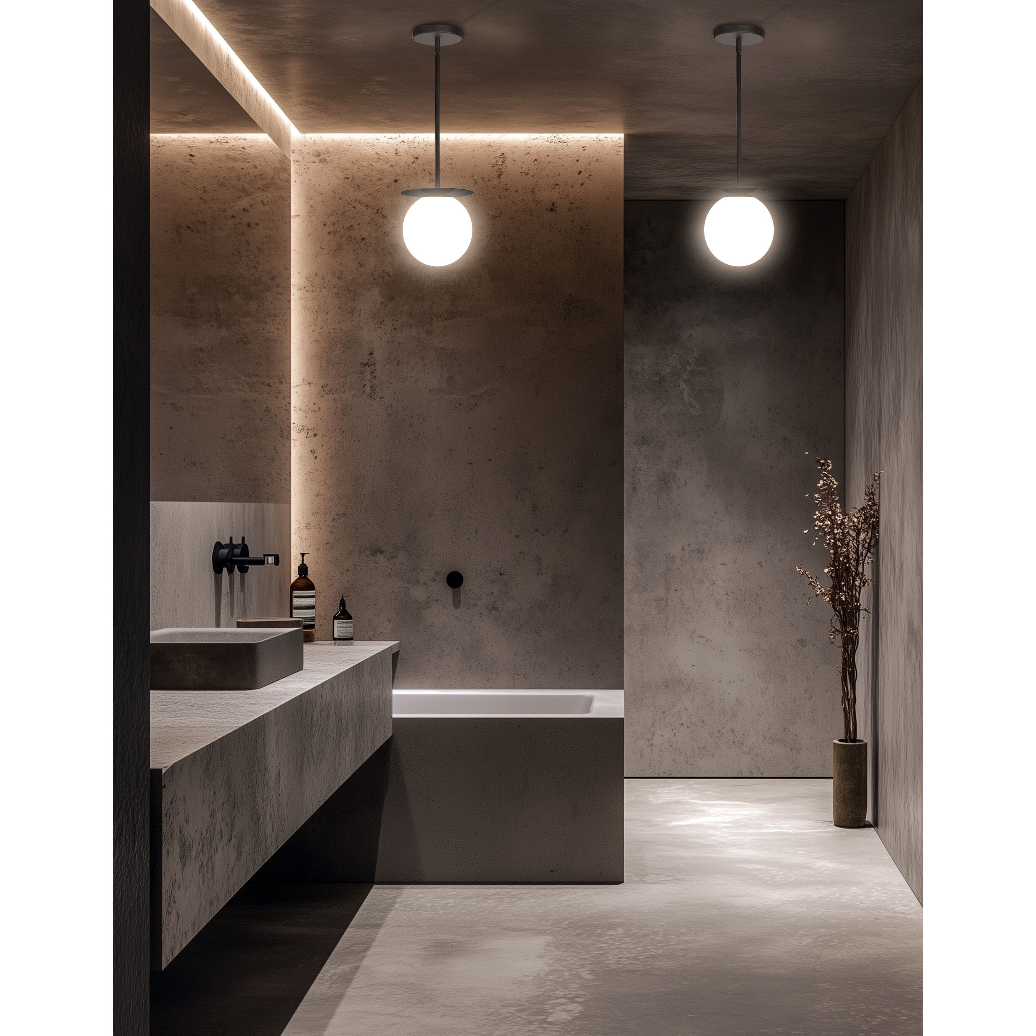 Burlat 1 Light 6 inch Matte Black Single Drop Pendant Ceiling Light