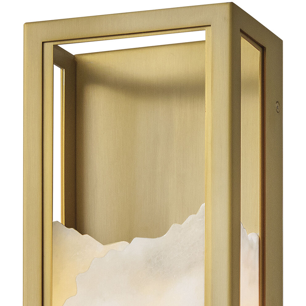 Veleta 1 Light 6 inch Lacquered Brass ADA Sconce Wall Light