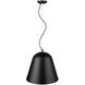 Knell 1 Light 18 inch Matte Black Pendant Ceiling Light