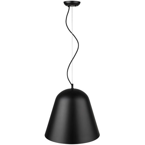 Knell 1 Light 18 inch Matte Black Pendant Ceiling Light