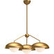 Rubio 3 Light 27.75 inch Aged Gold Chandelier Ceiling Light in Aged Brass