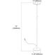 Modern 72 inch 30.00 watt Satin Nickel Decorative Floor Lamp Portable Light, Decorative