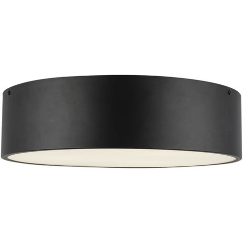 Alora Mood Brisbane 3 Light 16 inch Matte Black Flush Mount Ceiling Light
