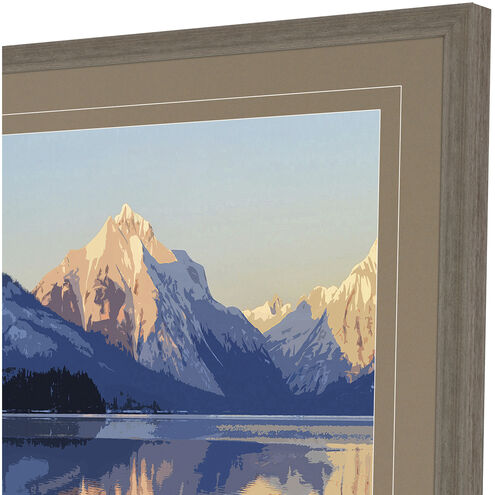 National Parks Multi and Blue and Brown and Green Framed Art
