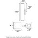 Culvert LED 14.5 inch Black Outdoor Wall Mount
